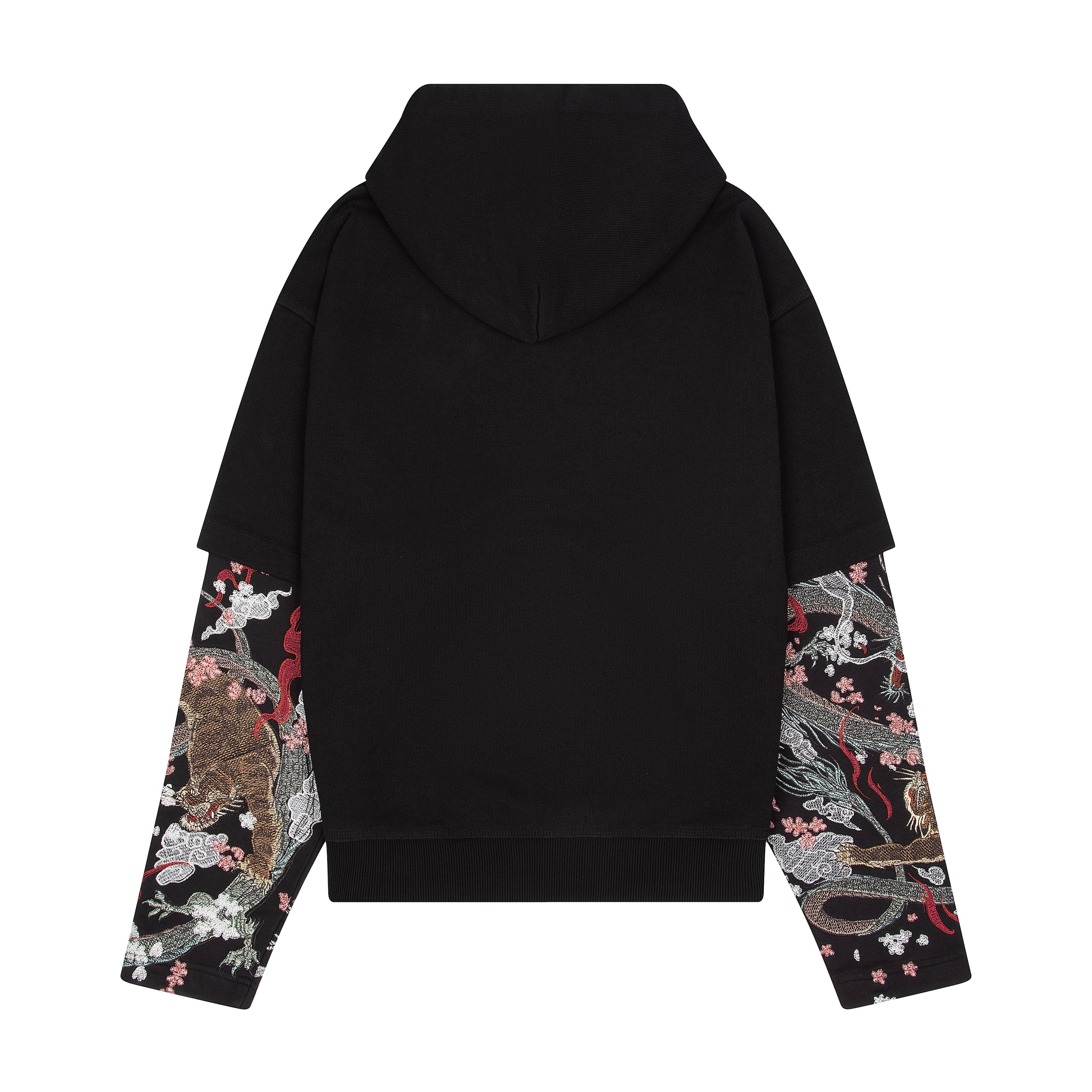 "yakuza" double sleeve Hoodie-Coordom