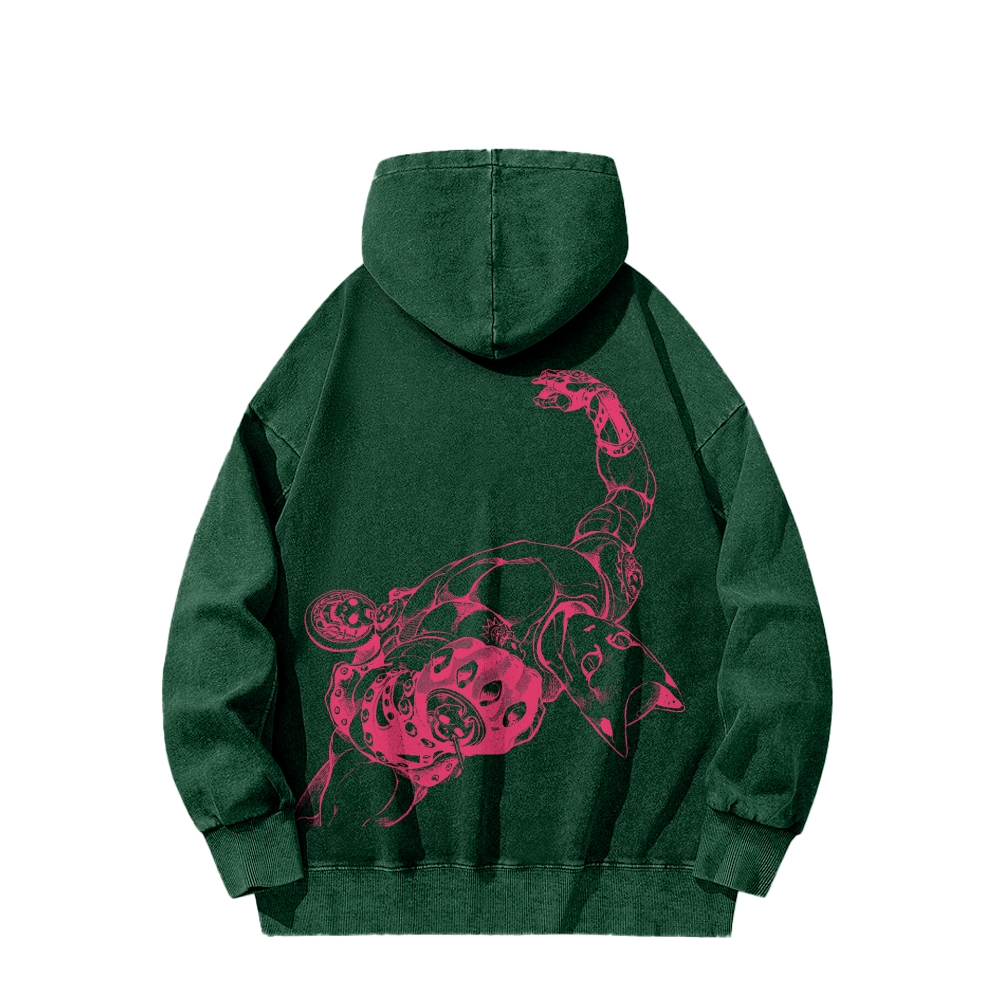Killer Queen Casual Washed Hoodies-Coordom