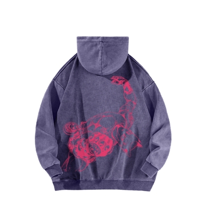 Killer Queen Casual Washed Hoodies-Coordom