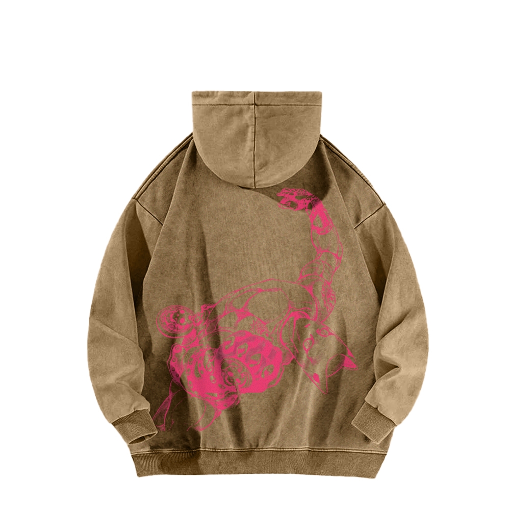 Killer Queen Casual Washed Hoodies-Coordom
