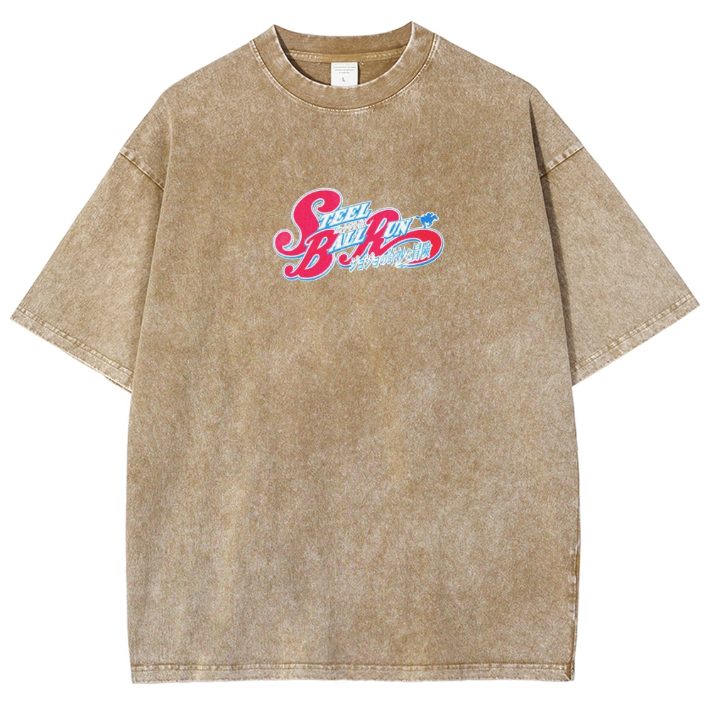 Jojo's Bizarre Adventure Unisex Fit Washed T-Shirt 2603006422-Coordom