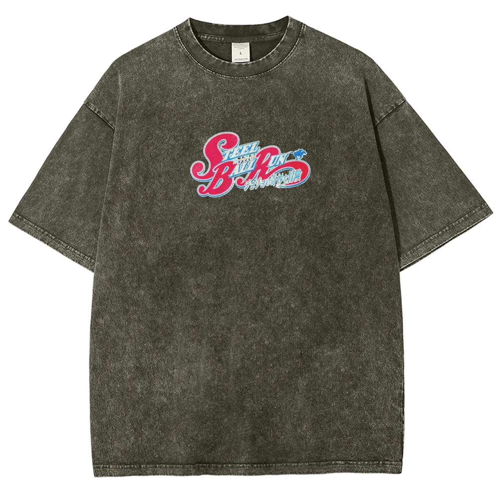 Jojo's Bizarre Adventure Unisex Fit Washed T-Shirt 2603006422-Coordom