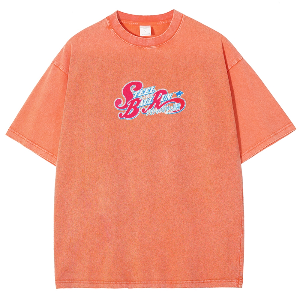 Jojo's Bizarre Adventure Unisex Fit Washed T-Shirt 2603006422-Coordom