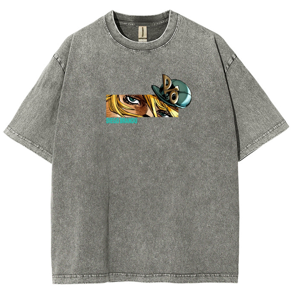 Jojo's Bizarre Adventure Washed T-Shirt-Coordom