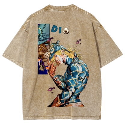 Jojo's Bizarre Adventure Washed T-Shirt-Coordom
