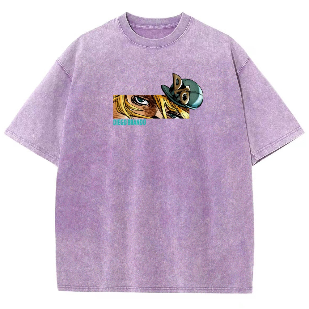 Jojo's Bizarre Adventure Washed T-Shirt-Coordom