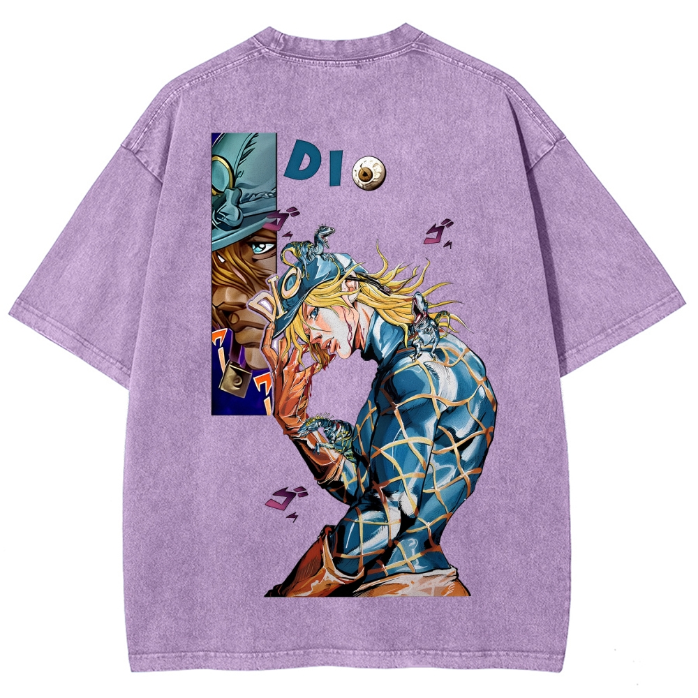 Jojo's Bizarre Adventure Washed T-Shirt-Coordom