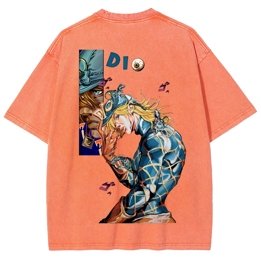 Jojo's Bizarre Adventure Washed T-Shirt-Coordom
