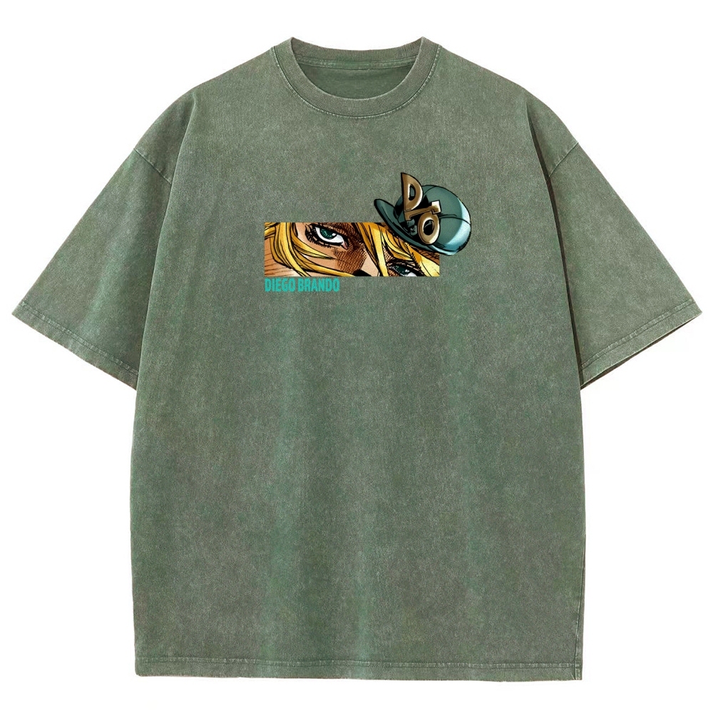Jojo's Bizarre Adventure Washed T-Shirt-Coordom