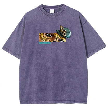 Jojo's Bizarre Adventure Washed T-Shirt-Coordom