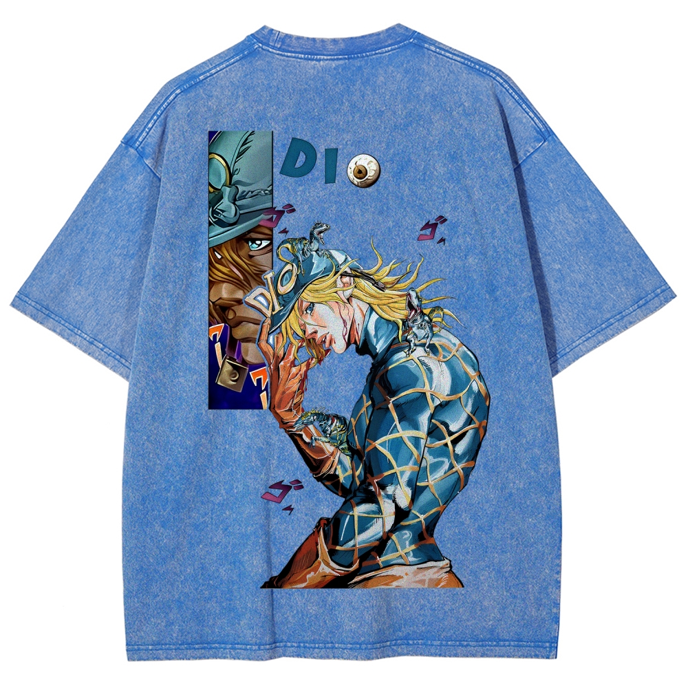 Jojo's Bizarre Adventure Washed T-Shirt-Coordom