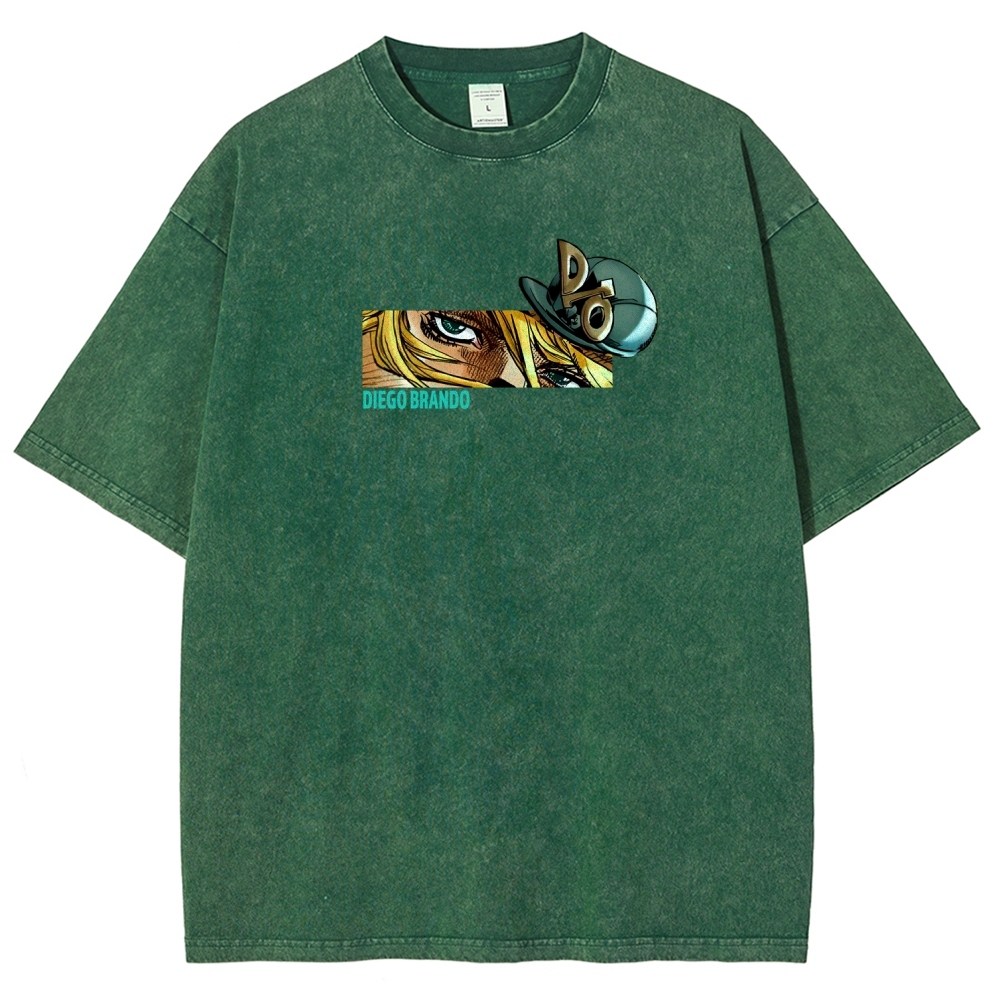 Jojo's Bizarre Adventure Washed T-Shirt-Coordom