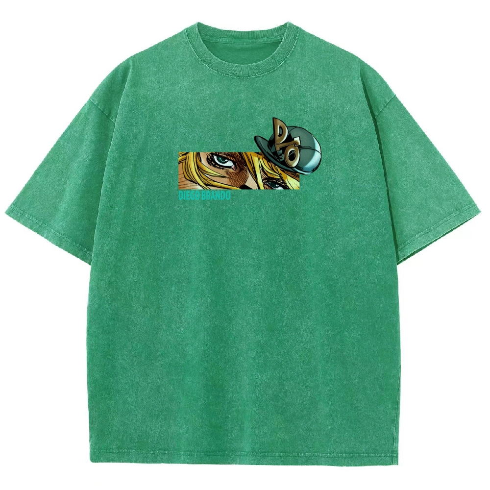 Jojo's Bizarre Adventure Washed T-Shirt-Coordom