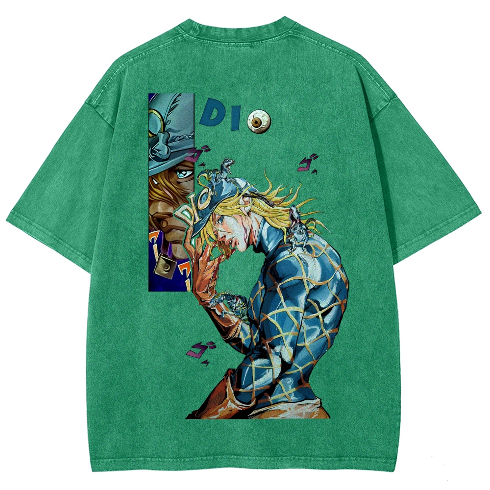 Jojo's Bizarre Adventure Washed T-Shirt-Coordom