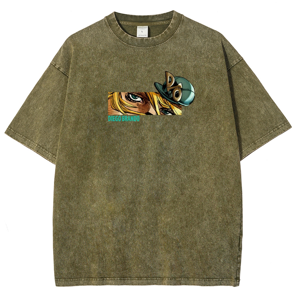 Jojo's Bizarre Adventure Washed T-Shirt-Coordom