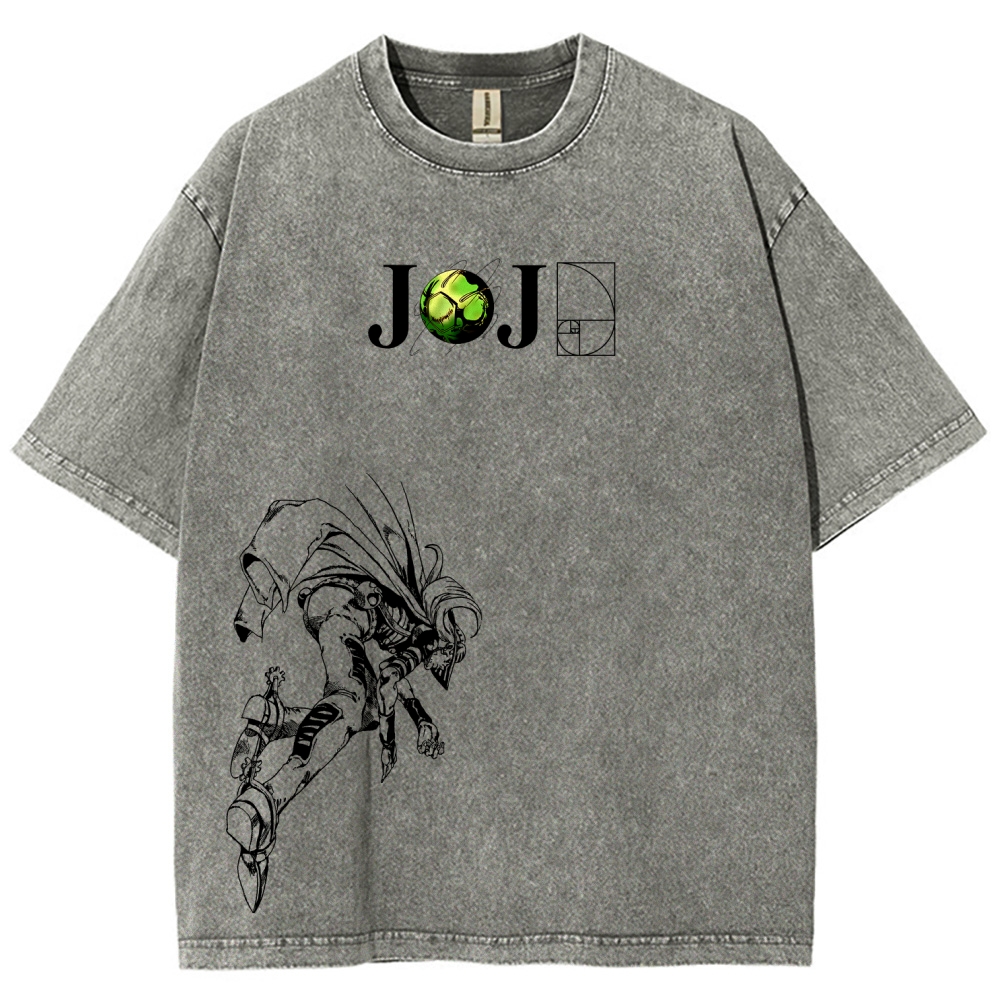 Jojo's Bizarre Adventure Unisex Fit Washed T-Shirt 2603015822-Coordom