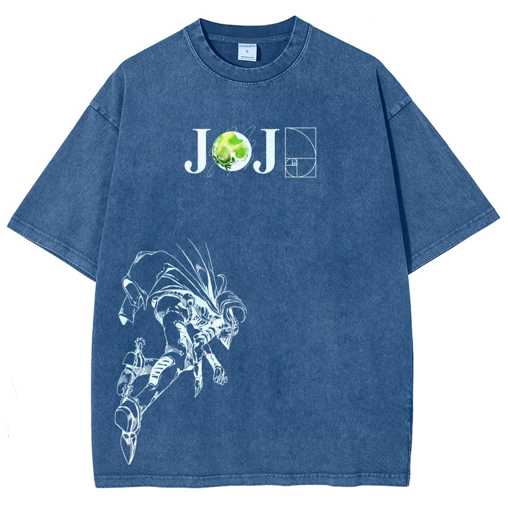 Jojo's Bizarre Adventure Unisex Fit Washed T-Shirt 2603015822-Coordom