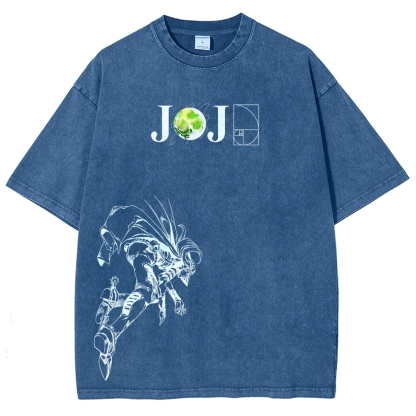 Jojo's Bizarre Adventure Unisex Fit Washed T-Shirt 2603015822-Coordom