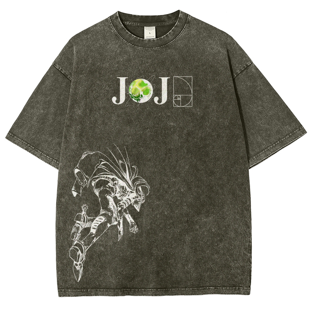 Jojo's Bizarre Adventure Unisex Fit Washed T-Shirt 2603015822-Coordom