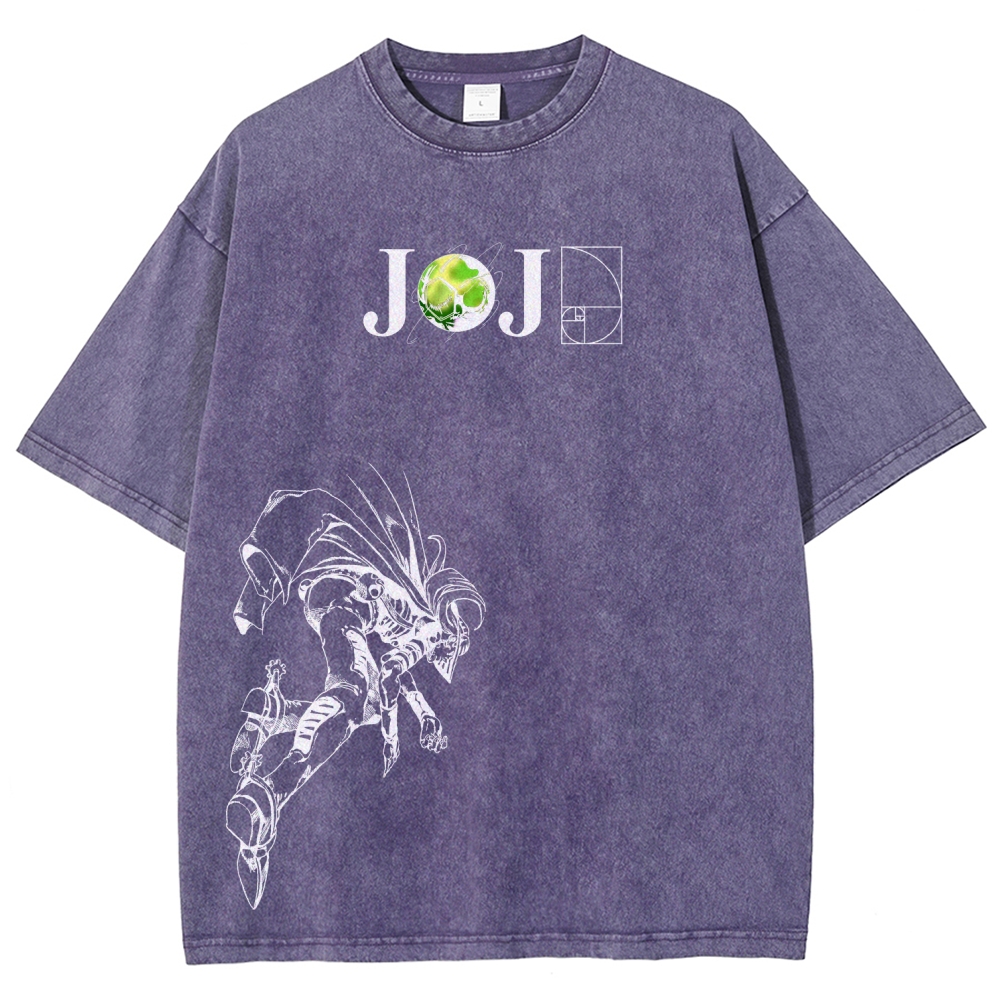 Jojo's Bizarre Adventure Unisex Fit Washed T-Shirt 2603015822-Coordom