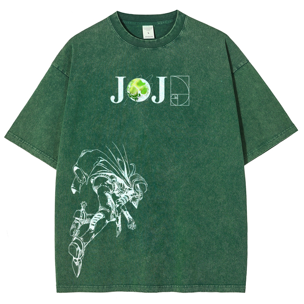 Jojo's Bizarre Adventure Unisex Fit Washed T-Shirt 2603015822-Coordom