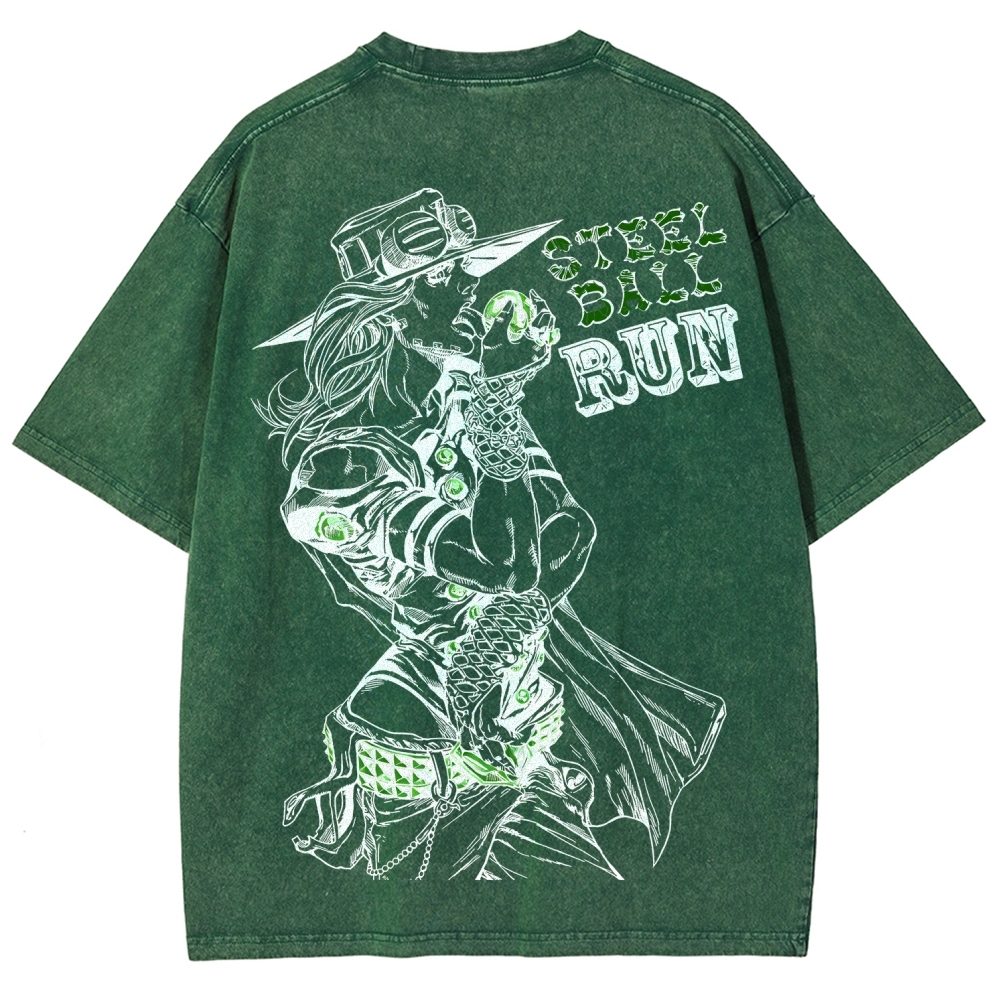 Jojo's Bizarre Adventure Unisex Fit Washed T-Shirt 2603015822-Coordom