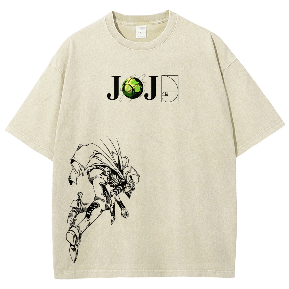 Jojo's Bizarre Adventure Unisex Fit Washed T-Shirt 2603015822-Coordom