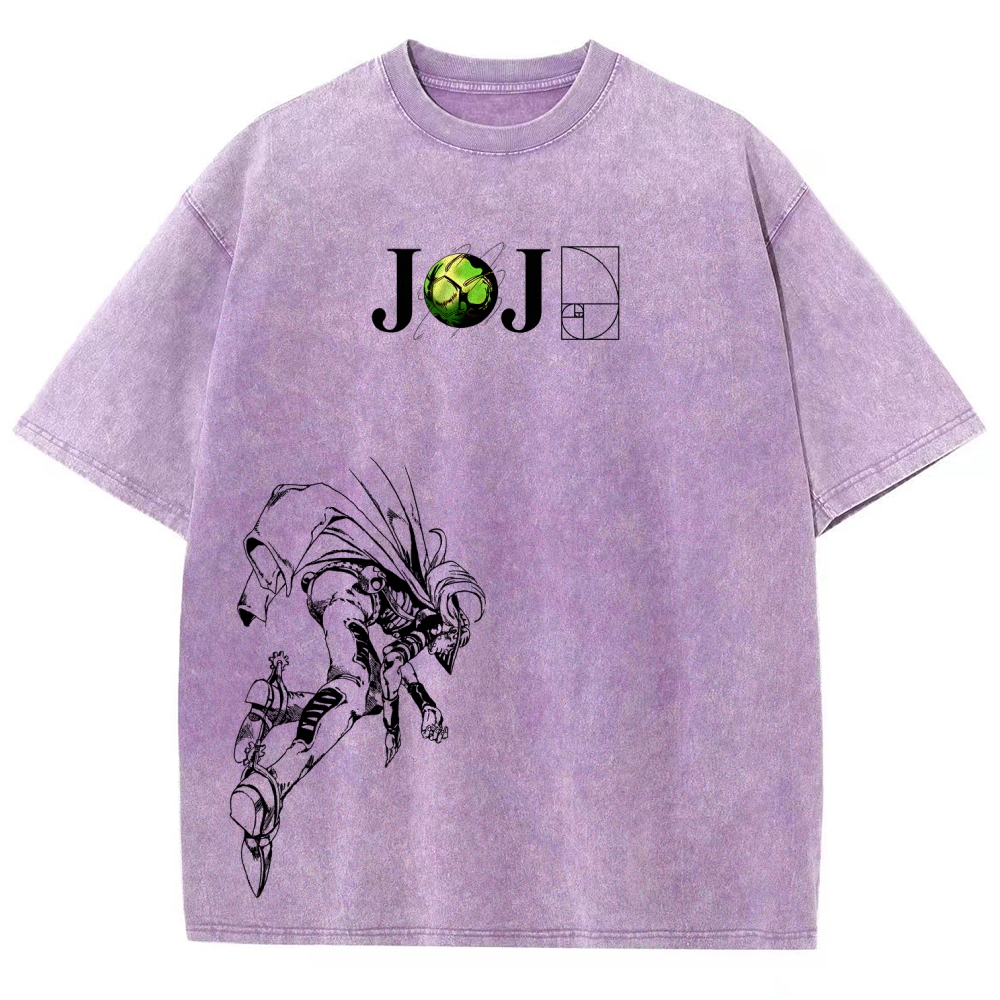 Jojo's Bizarre Adventure Unisex Fit Washed T-Shirt 2603015822-Coordom
