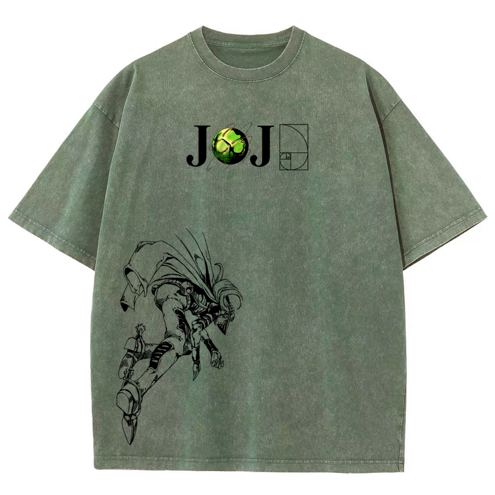 Jojo's Bizarre Adventure Unisex Fit Washed T-Shirt 2603015822-Coordom