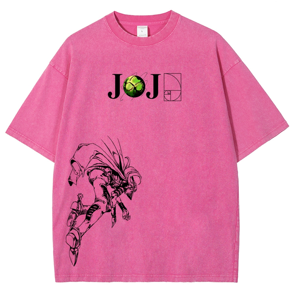 Jojo's Bizarre Adventure Unisex Fit Washed T-Shirt 2603015822-Coordom