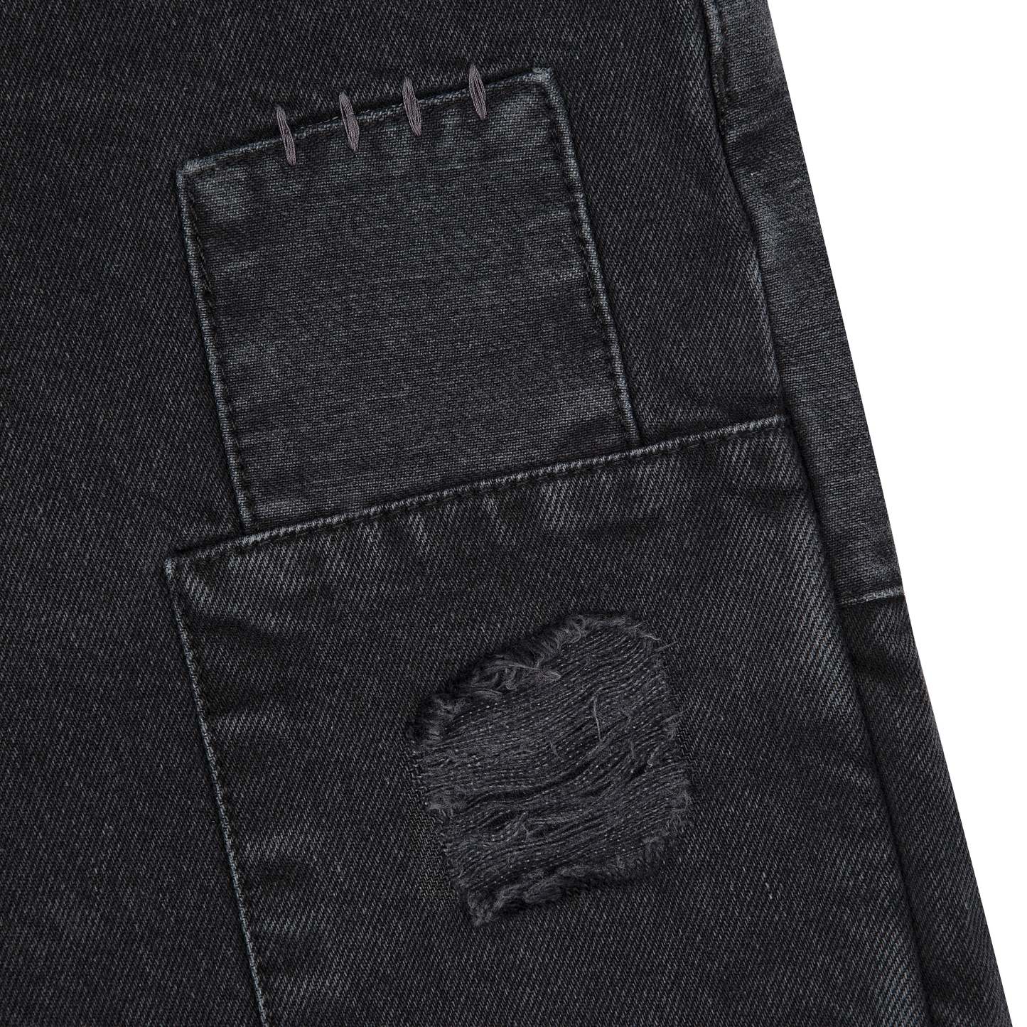 "blossom v2" patchwork Denim black-Coordom