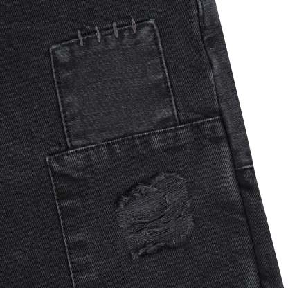 "blossom v2" patchwork Denim black-Coordom