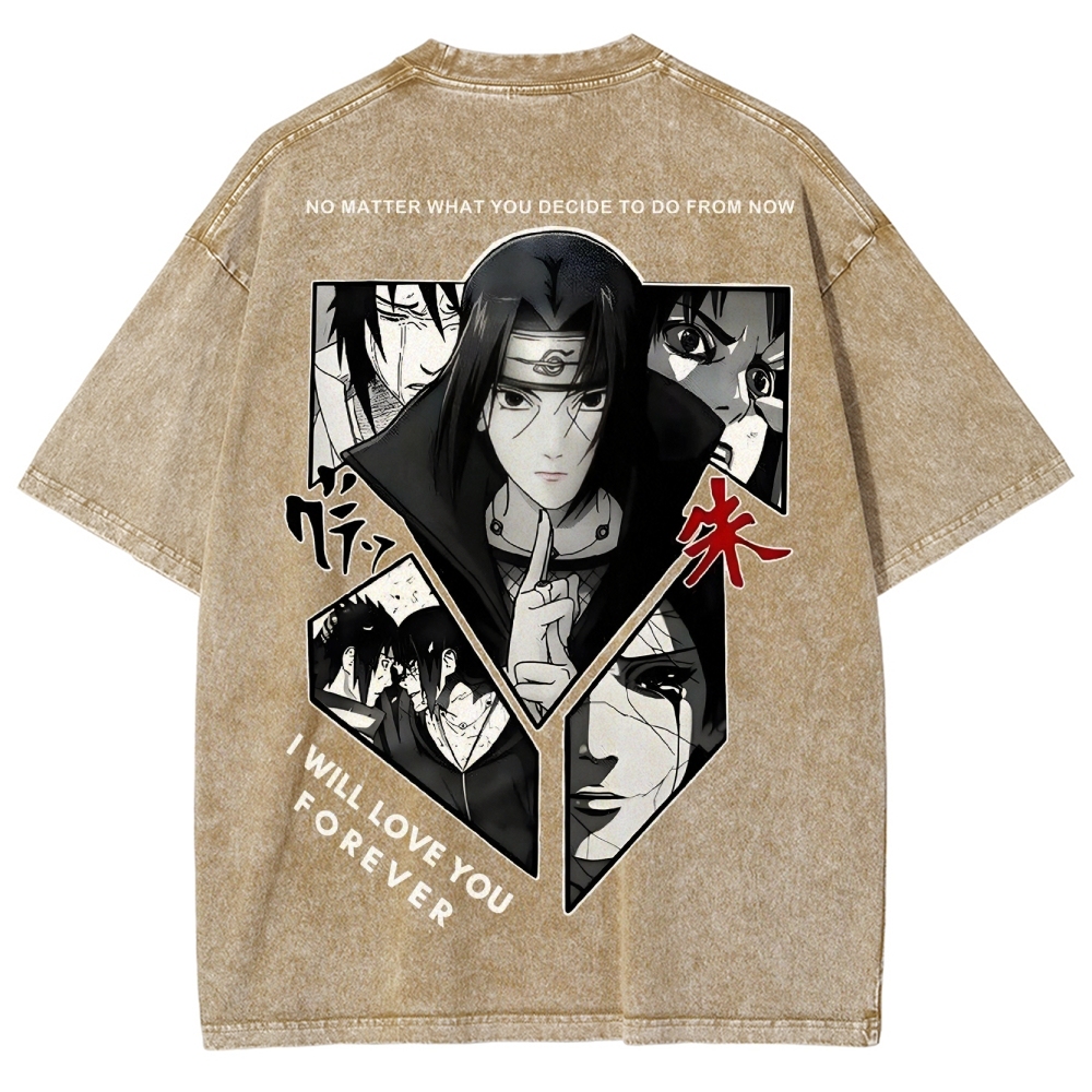 Naruto Unisex Fit Washed T-Shirt 2502003552-Coordom