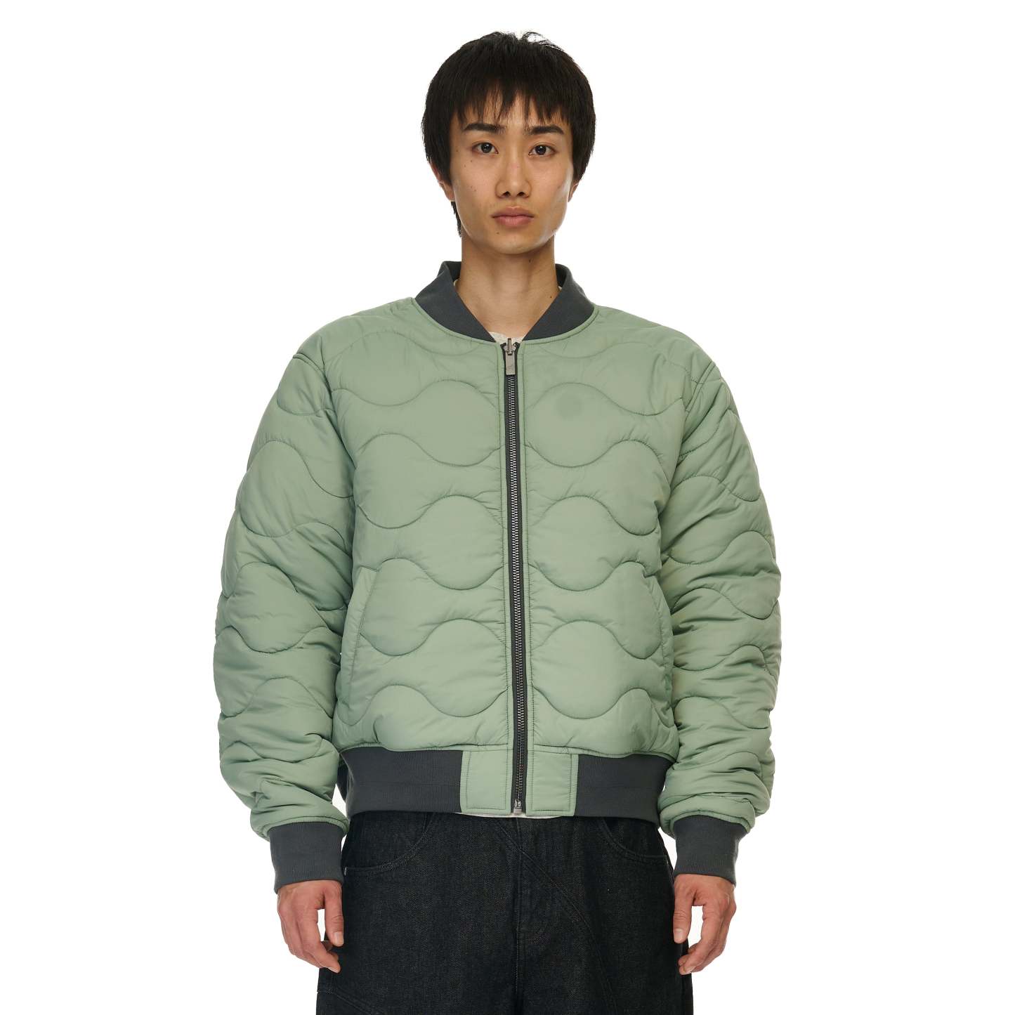 "yakuza v2" bomber Jacket dark grey-Coordom
