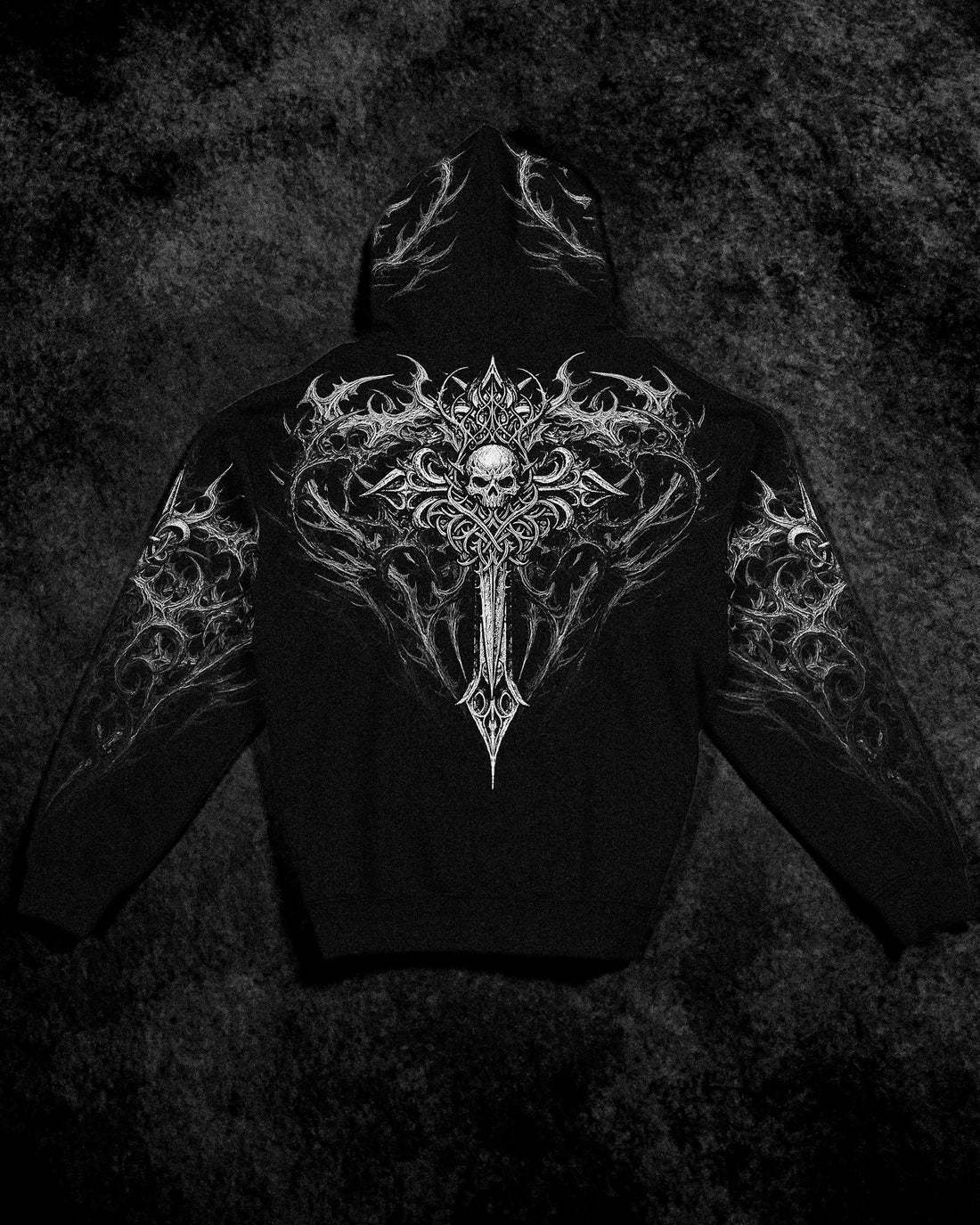 Heavenly Knight Oversized Zipup Hoodie-Coordom