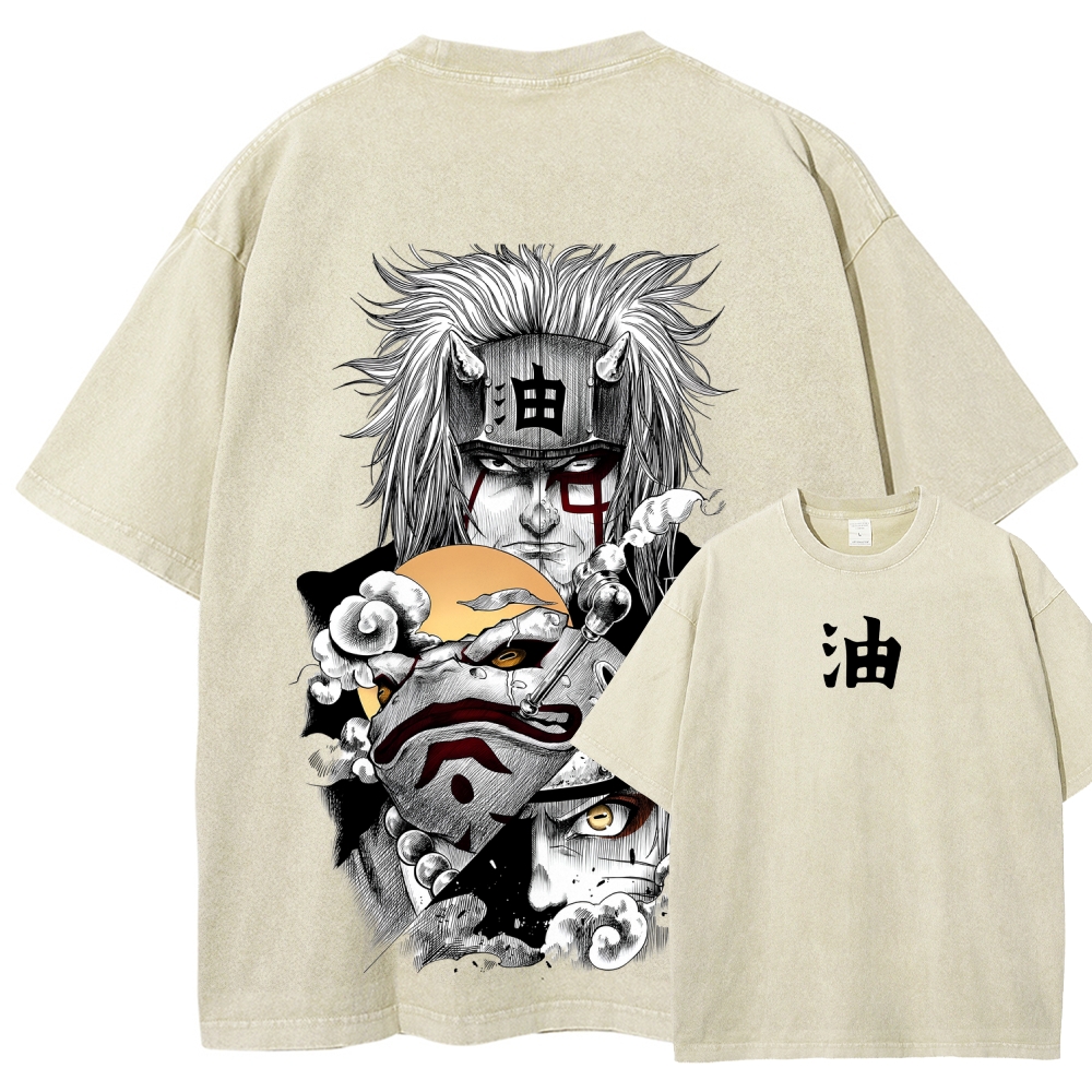 Naruto Unisex Fit Washed T-Shirt 2508017672-Coordom