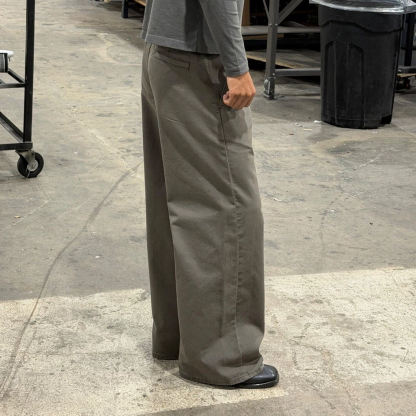SHIBUYA WIDE-LEG CHINO PANTS-Coordom