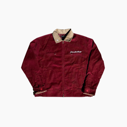 Straw Hats Corduroy Jacket-Coordom