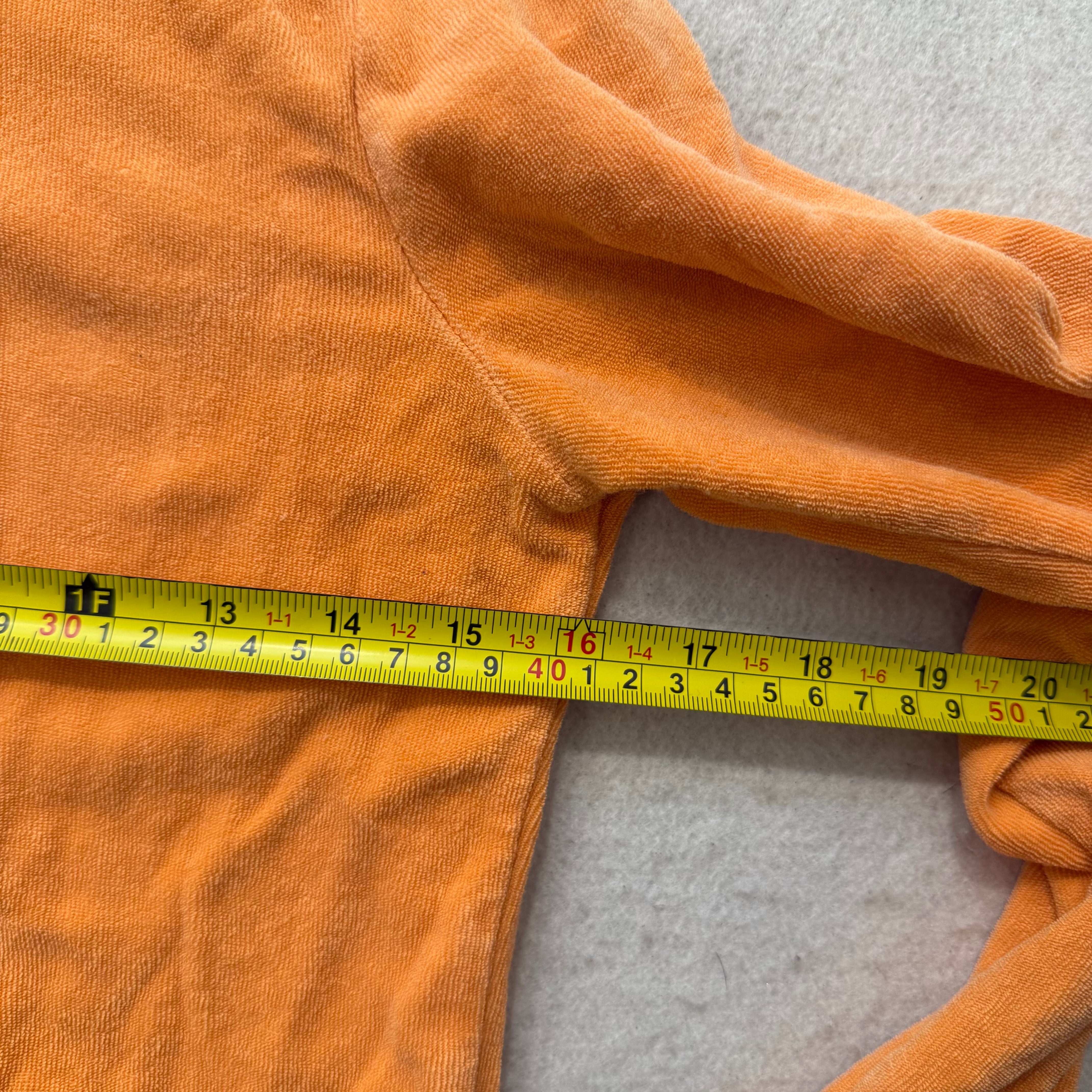 Juicy Couture Women's Apricot Terrycloth Zip Up Hoodie Kangaroo Pocket Size S-Coordom