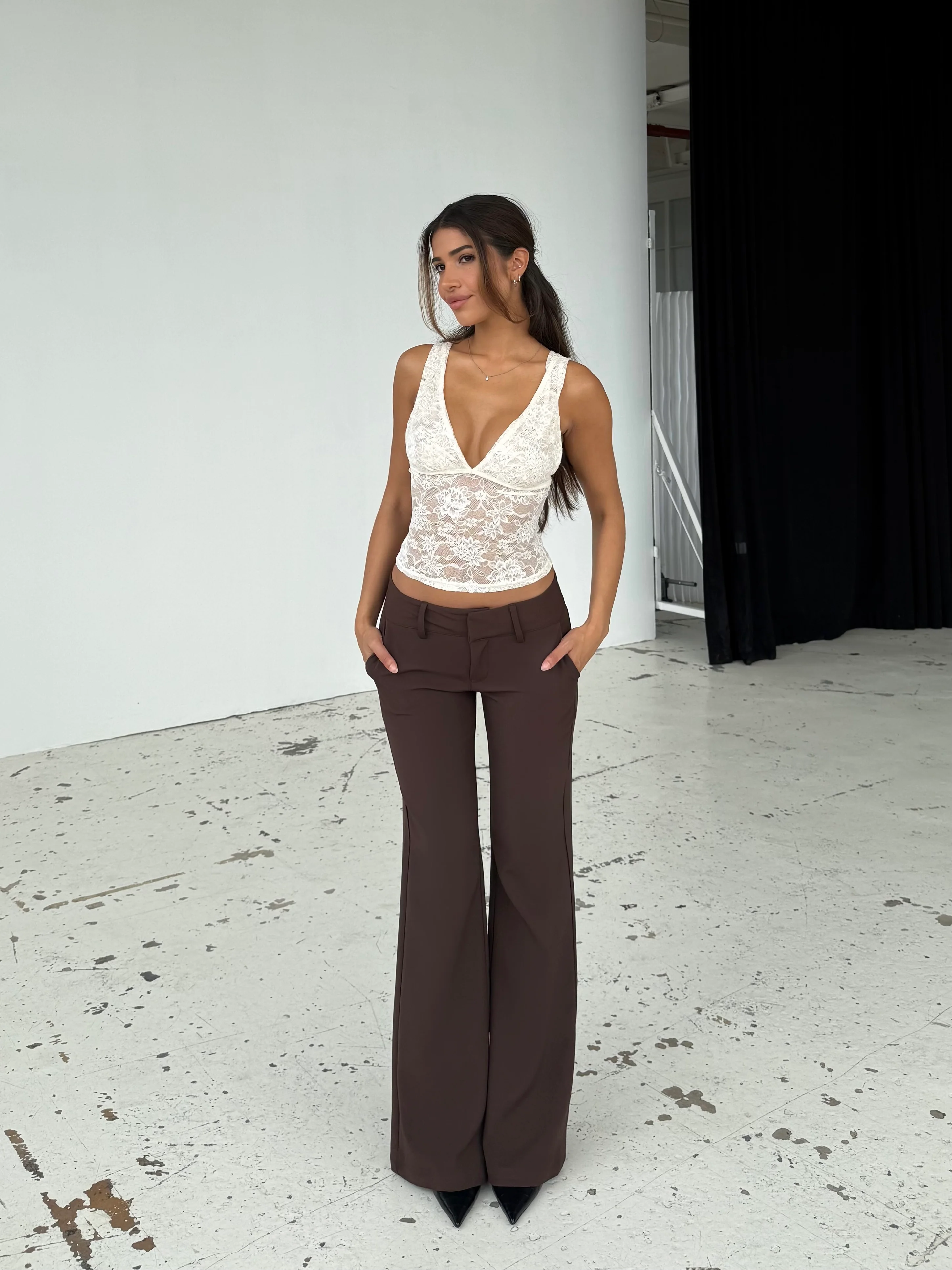 Livia low waist trousers (Buy 2 Free Shipping）-Coordom