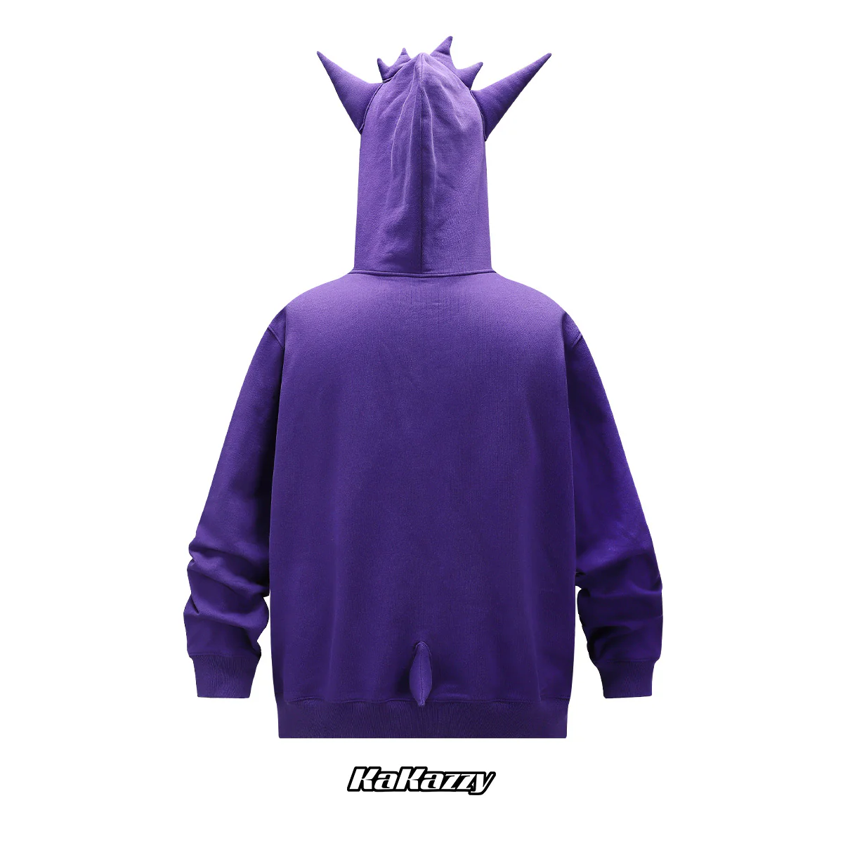 Street style Y2K pattern Full Zip Hoodie Purple-Coordom