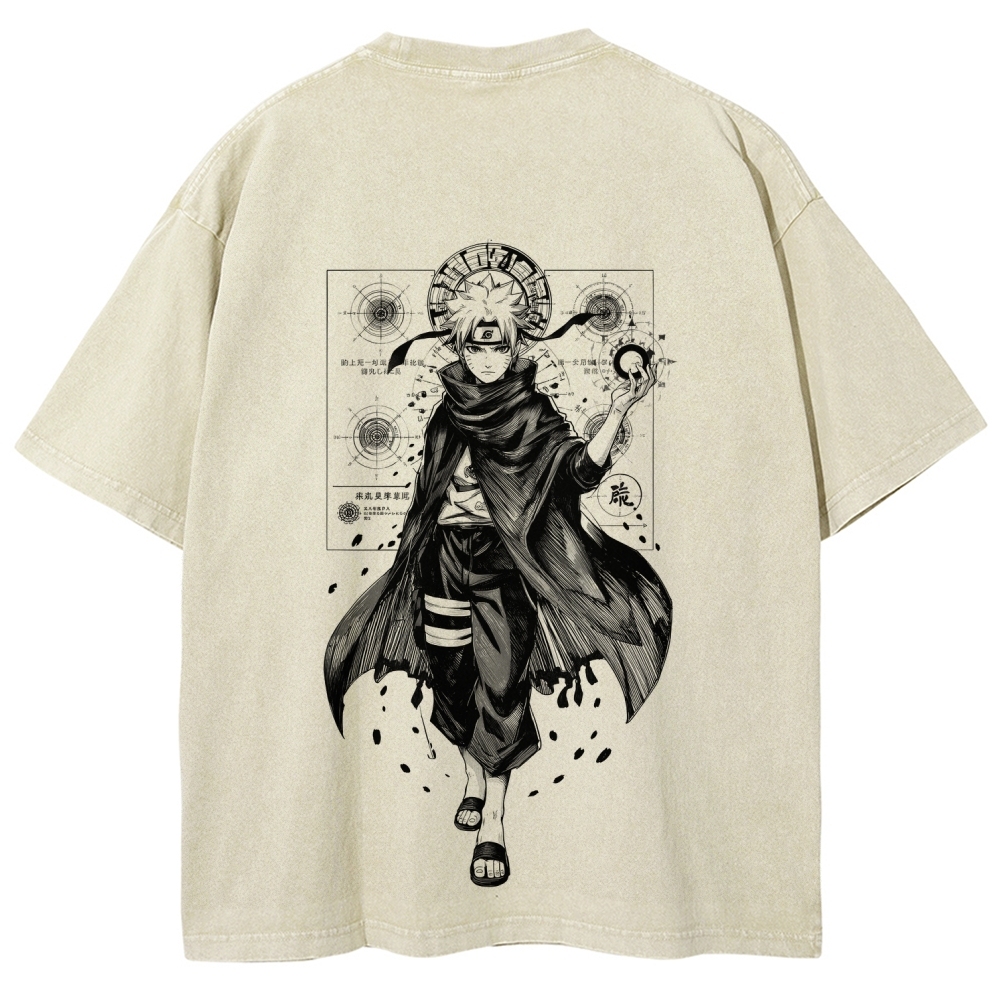 Naruto Unisex Fit Washed T-Shirt 2508017073-Coordom