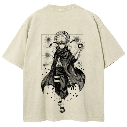 Naruto Unisex Fit Washed T-Shirt 2508017073-Coordom