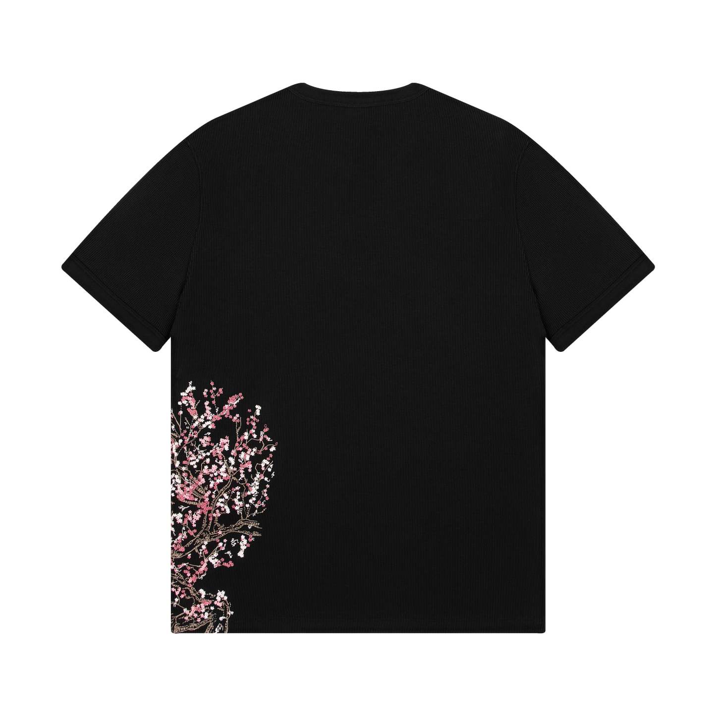 "blossom v3" ribbed T Shirt black-Coordom