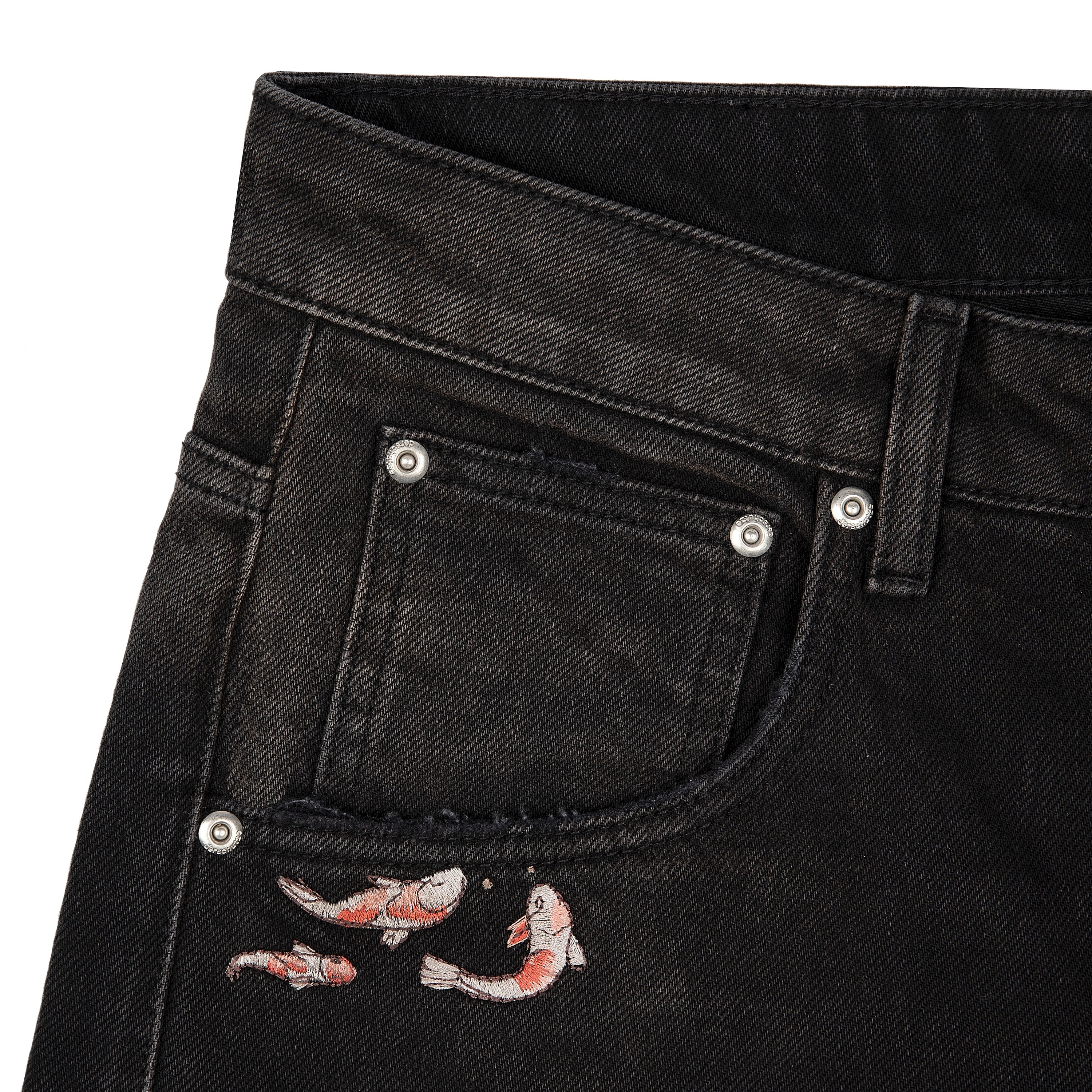 "koi fish v2" Jorts black-Coordom