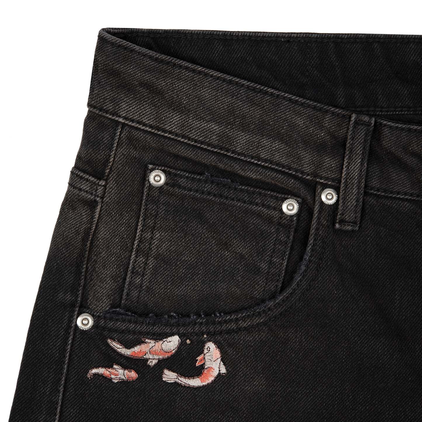 "koi fish v2" Jorts black-Coordom