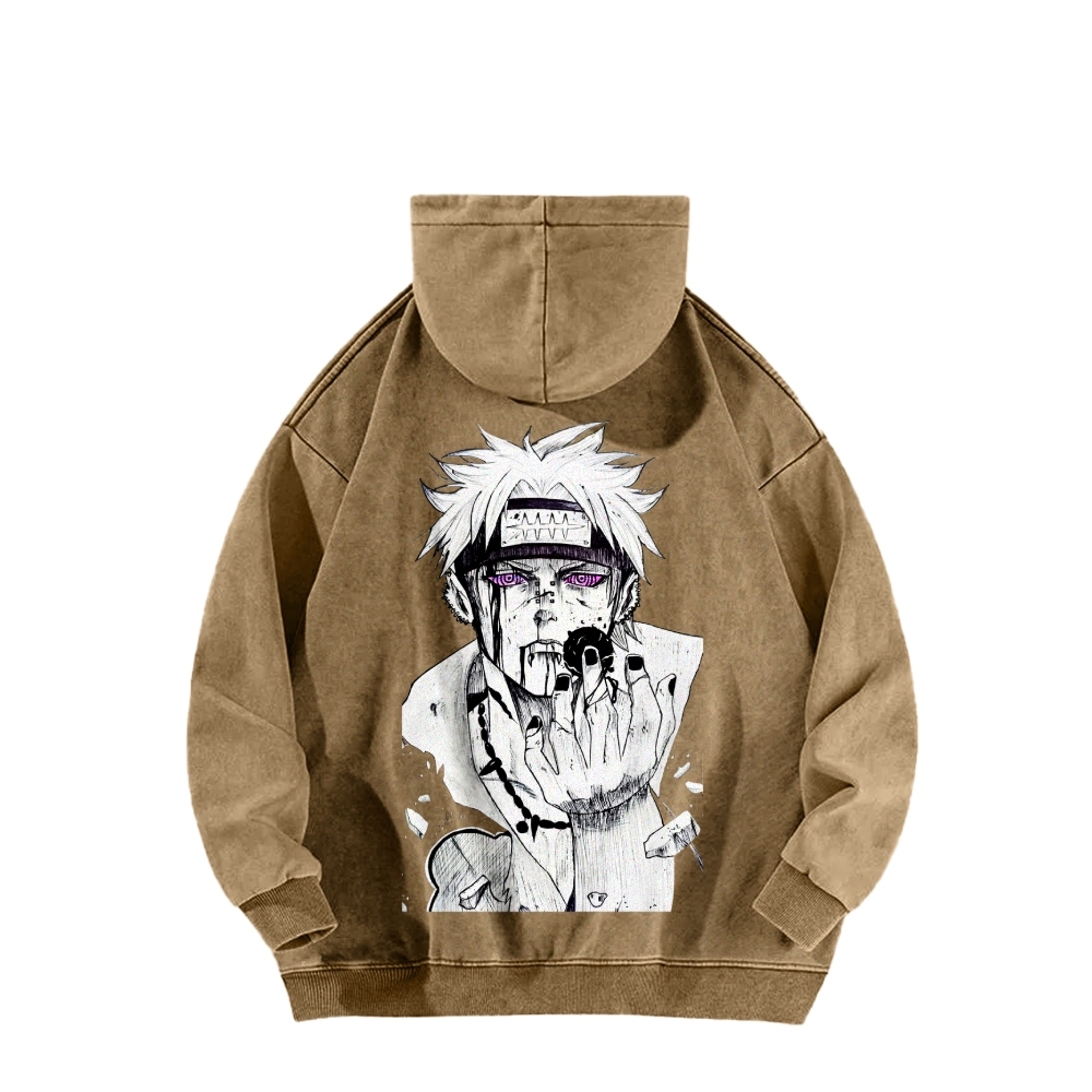 Naruto Casual Washed Hoodie 2509012973-Coordom