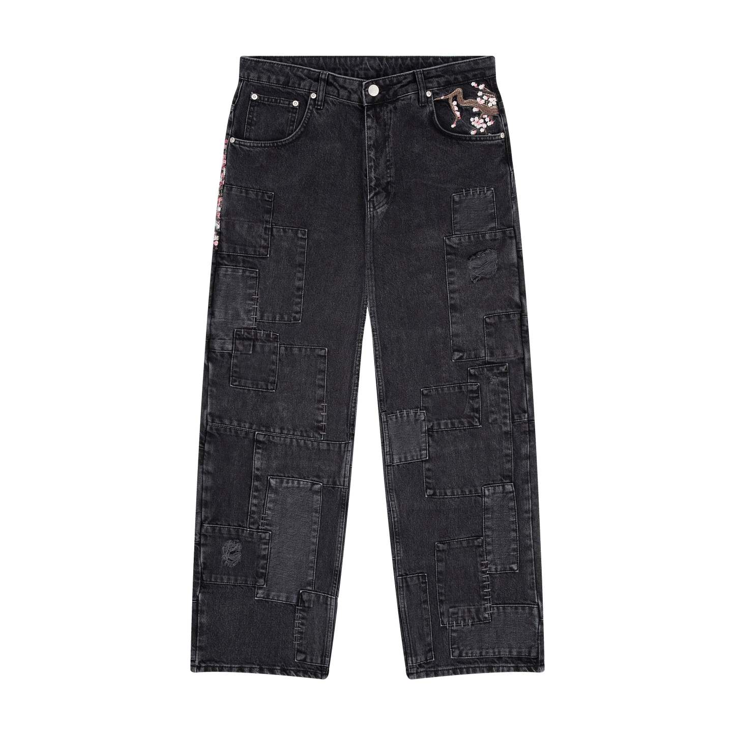 "blossom v2" patchwork Denim black-Coordom