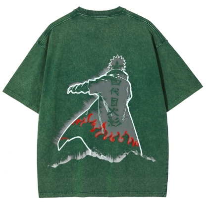 Naruto Unisex Fit Washed T-Shirt 2508023596-Coordom