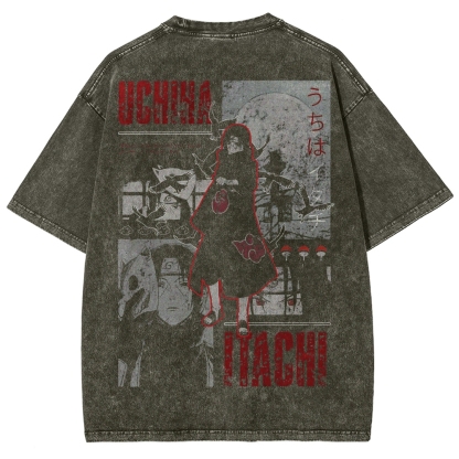 Naruto Unisex Fit Washed T-Shirt 2502003554-Coordom